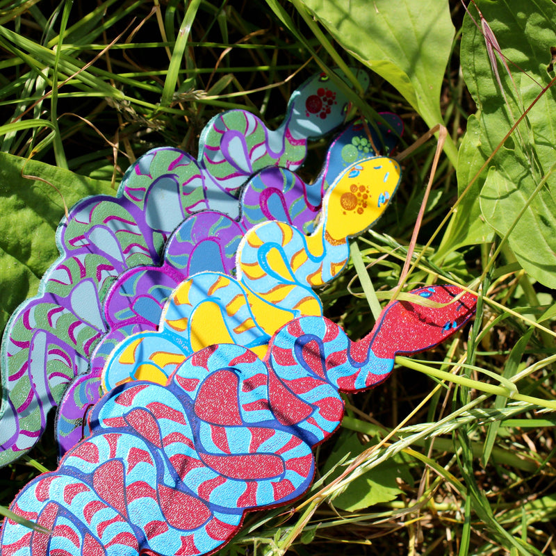 Snake Bookmark - Dark Red
