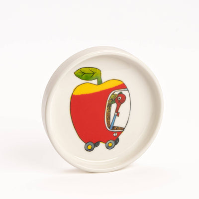 Magpie x Richard Scarry Applecar Round Trinket Dish