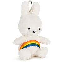Miffy Corduroy Rainbow Keyring - White