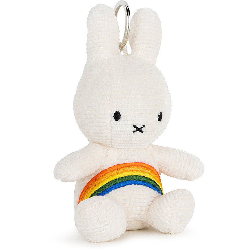 Miffy Corduroy Rainbow Keyring - White