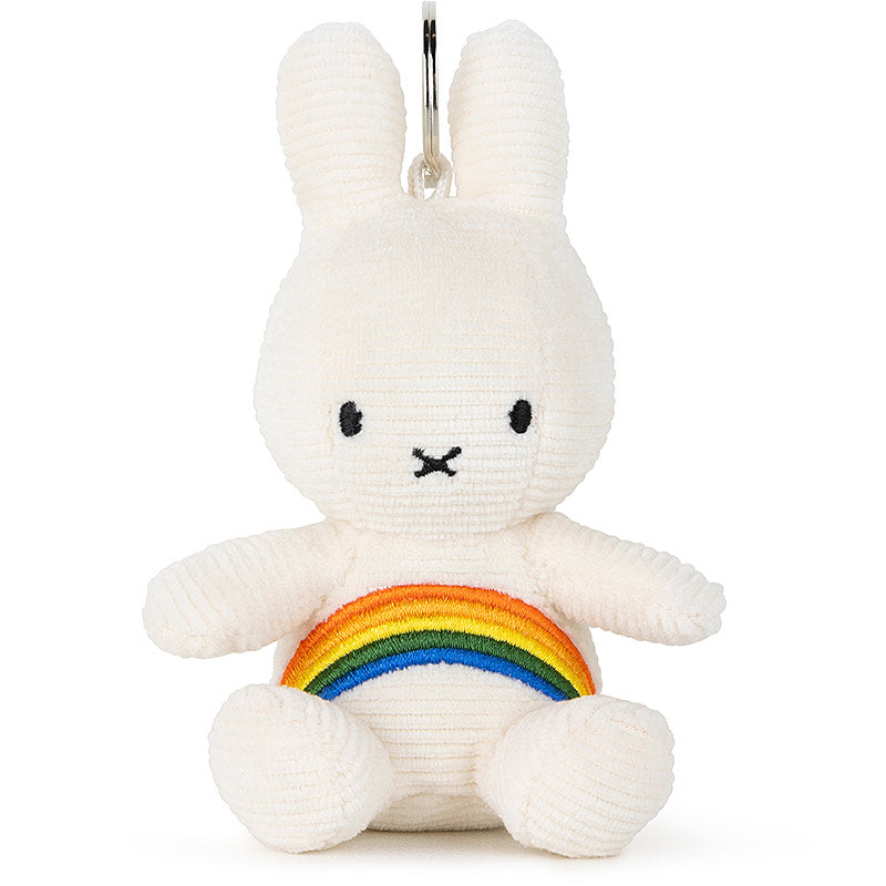Miffy Corduroy Rainbow Keyring - White