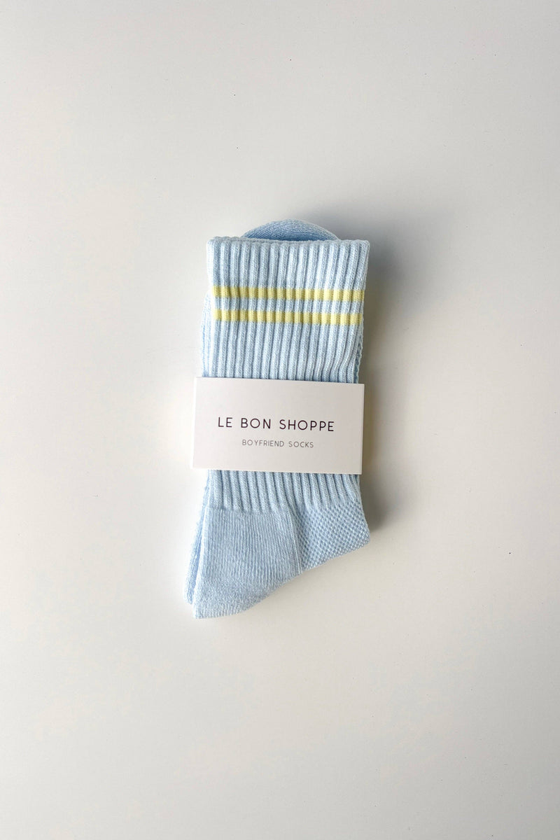 Boyfriend Socks - Pastel Sky