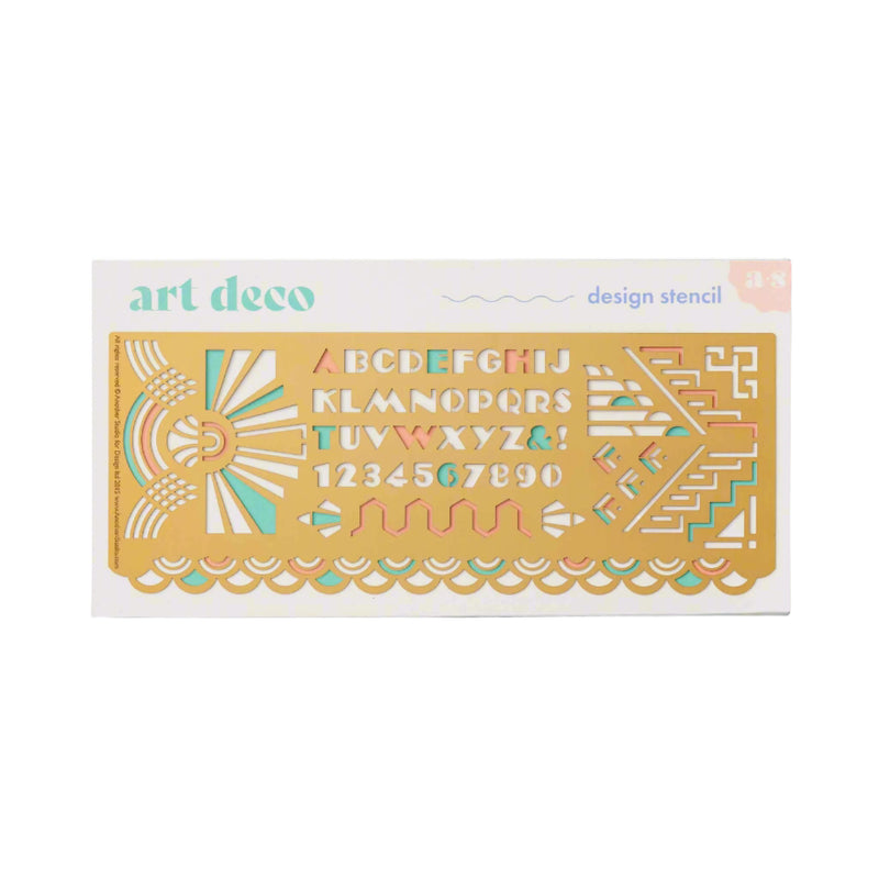 Art Deco, Design & Craft drawing Stencil