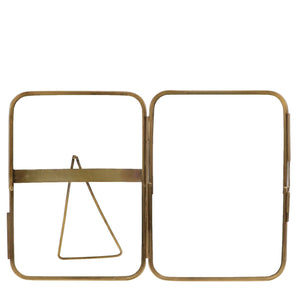 Rounded Standing Brass Frame 13x18cm