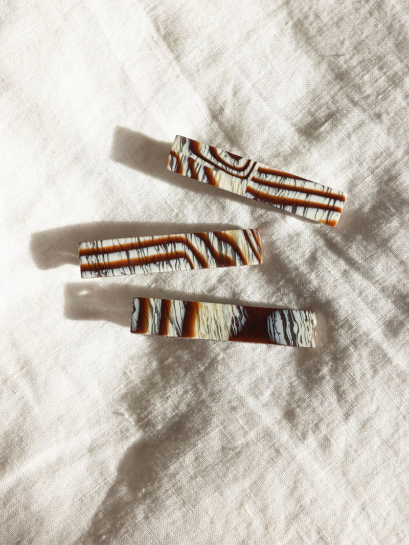 NAT + NOOR - Flora Hair Clip - Maple