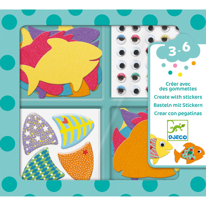 Djeco Sticker Collage - I Love Fish