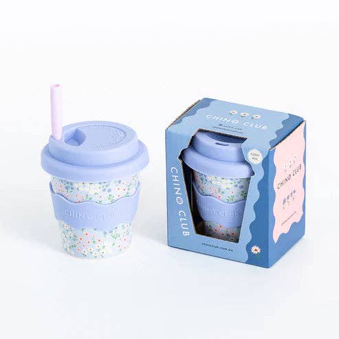 Blue Floral Babychino Cup 4oz