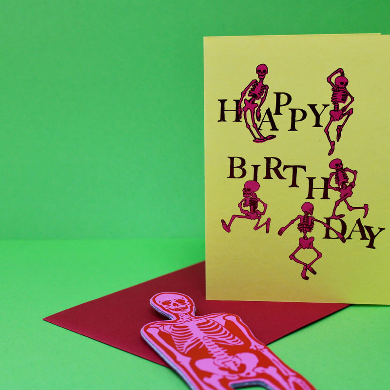 Skeleton Bookmark - Cream