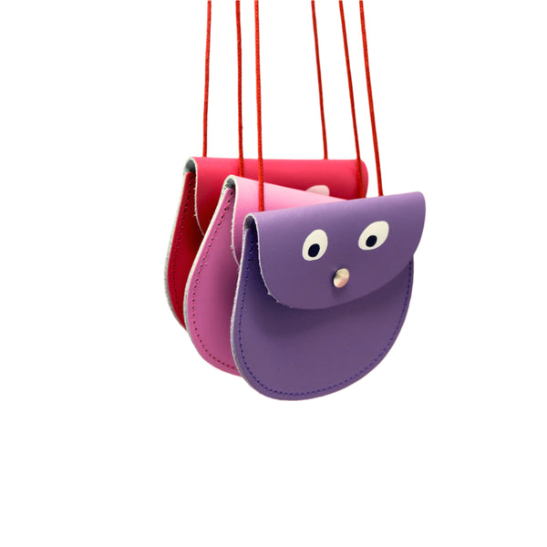 Googly Eye Pocket Money Purse - Lilac