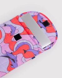 Puffy Laptop Sleeve 16” - Dolphins