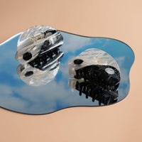 Iridescent Yin-Yang Hair Claw Clip