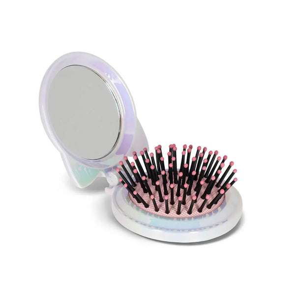 Hair Brush With Mirror - Kitty