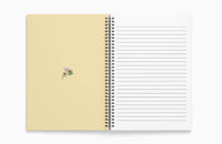 A5 Blank Wire Bound Notebook - Figgy Flowers