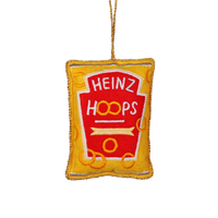 Heinz Spaghetti Hoops Embroidered Decoration