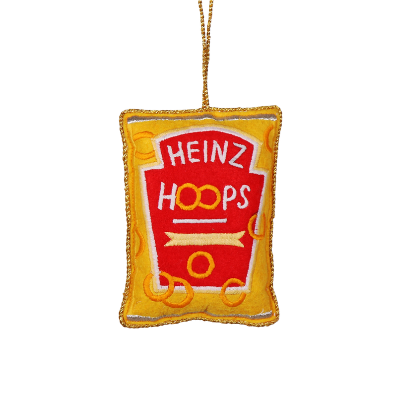 Heinz Spaghetti Hoops Embroidered Decoration