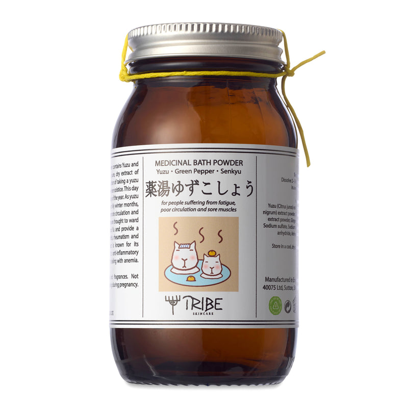 Japanese Bath Powder with Yuzu, Green Pepper and Senkyu 200g