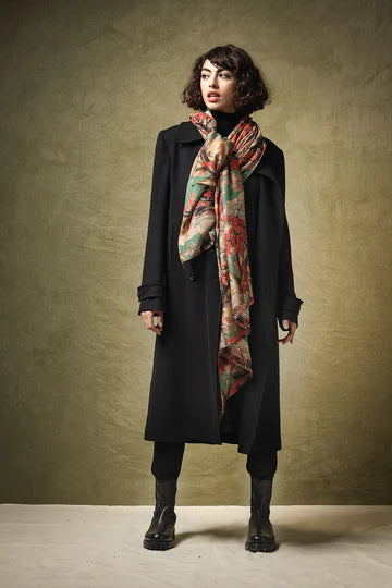 Country Toile Berry Scarf