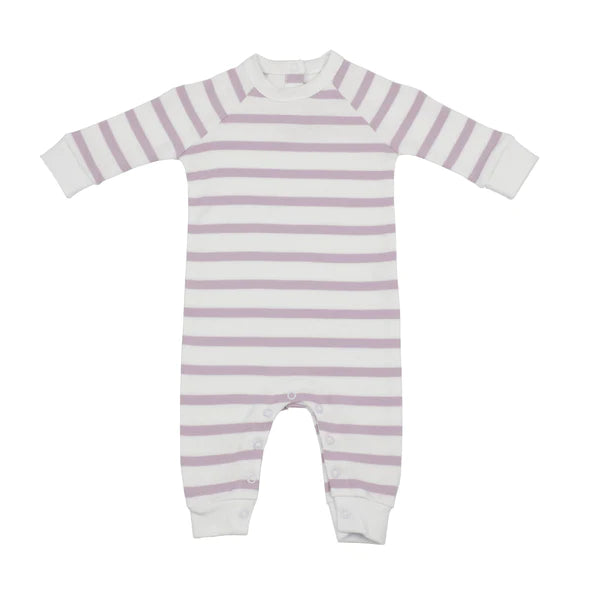 Parma Violet & White Breton Striped All-in-One