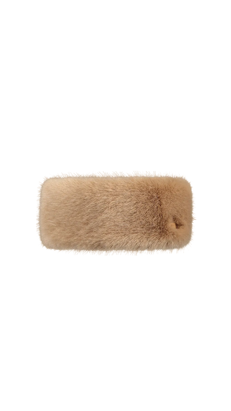 Fur Headband - Light Brown