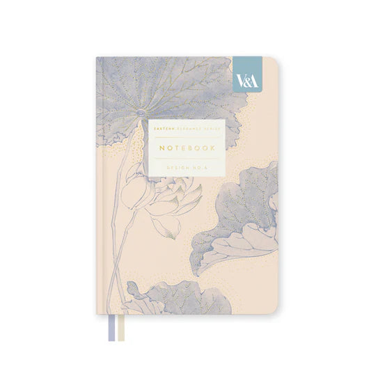 Ohh Deer Water Lillies Fabric Hardback Notebook (B6) (13612)