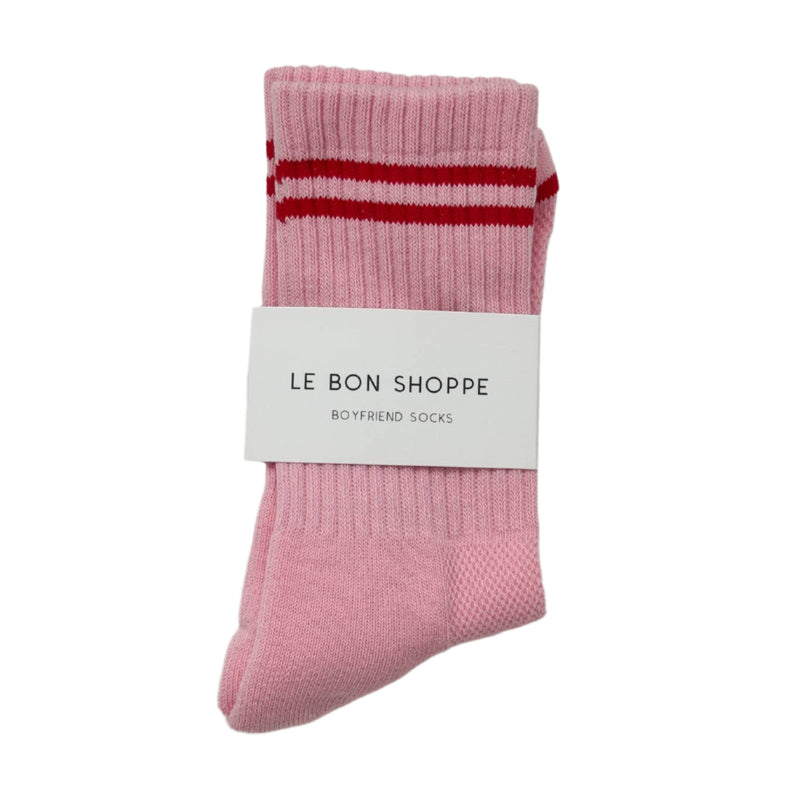 Boyfriend Socks - Amour Pink