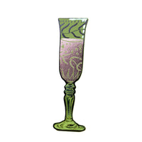 Wine Glass Bookmark - Apple Green