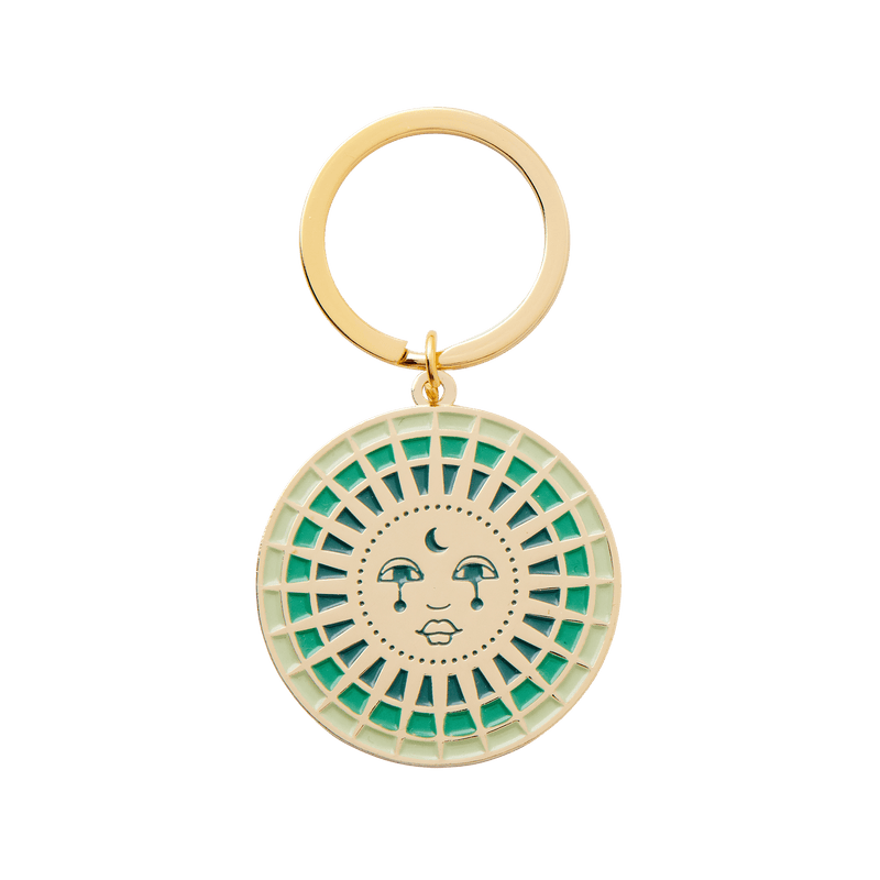 cai & jo - Moon Enamel Keychain: Loose