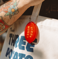 Coin Pouch - Pizza Money (Red/Orange)