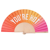 Hand Fan - "You Are Hot" Gradient