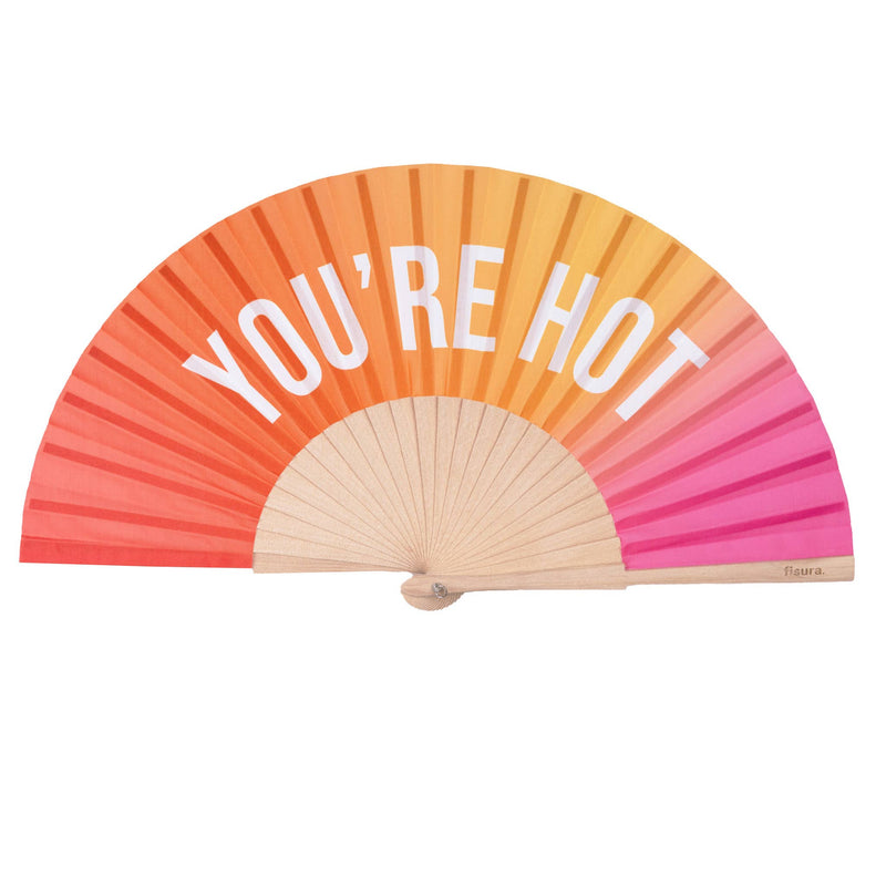 Hand Fan - "You Are Hot" Gradient