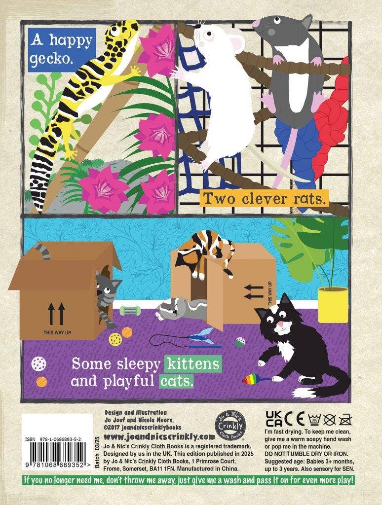 Crinkly Cloth Newspaper - We Love Our Pets