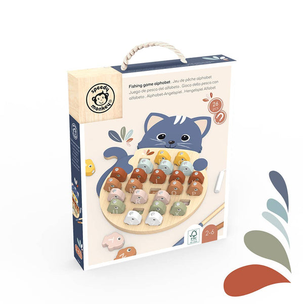 Wooden Fishing Alphabet Game