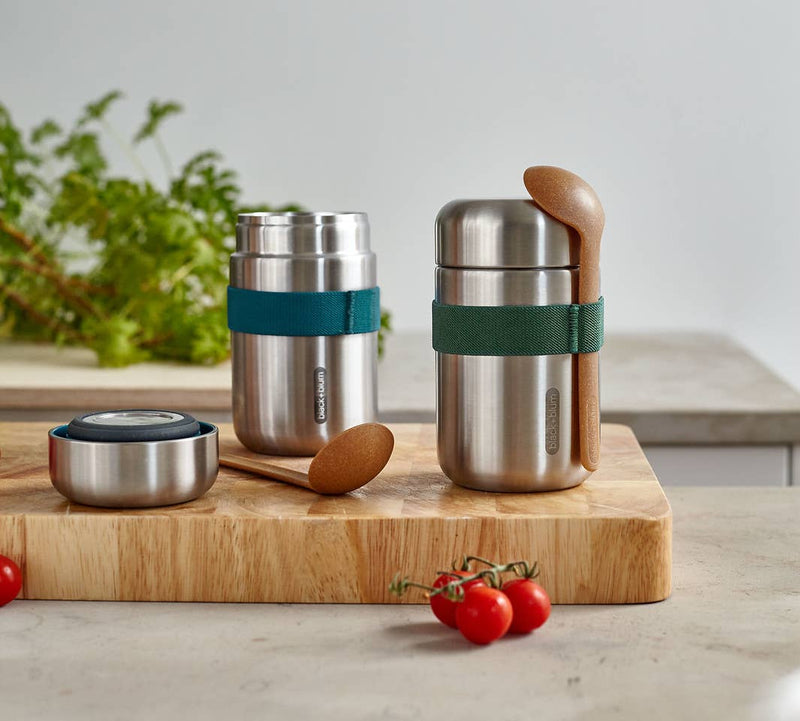 Insulated Stainless Steel Food Flask - Orange