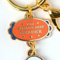 Peanuts World's Best Reader Keyring