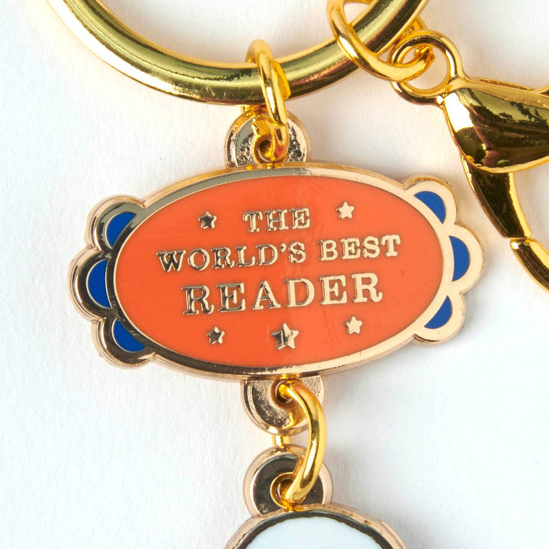 Peanuts World's Best Reader Keyring