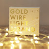 Gold wire light strand