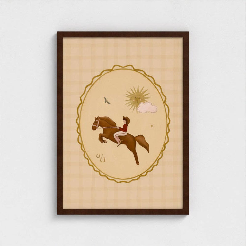 Queen of the Rodeo - Giclee Art Print - Cowgirl Cameo: A3