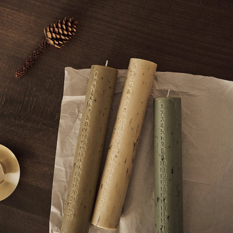 Mura Advent Candle - Artichoke Green