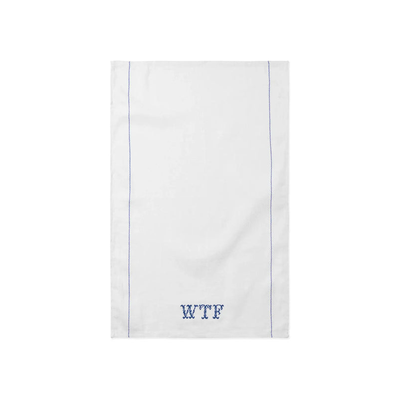 Embroidered Tea Towel - WTF