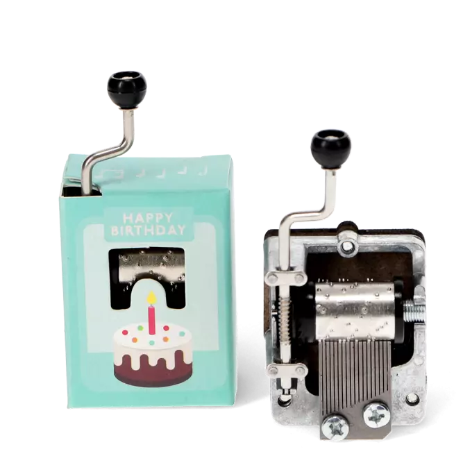 Hand-crank music box (Assorted) - Happy Birthday