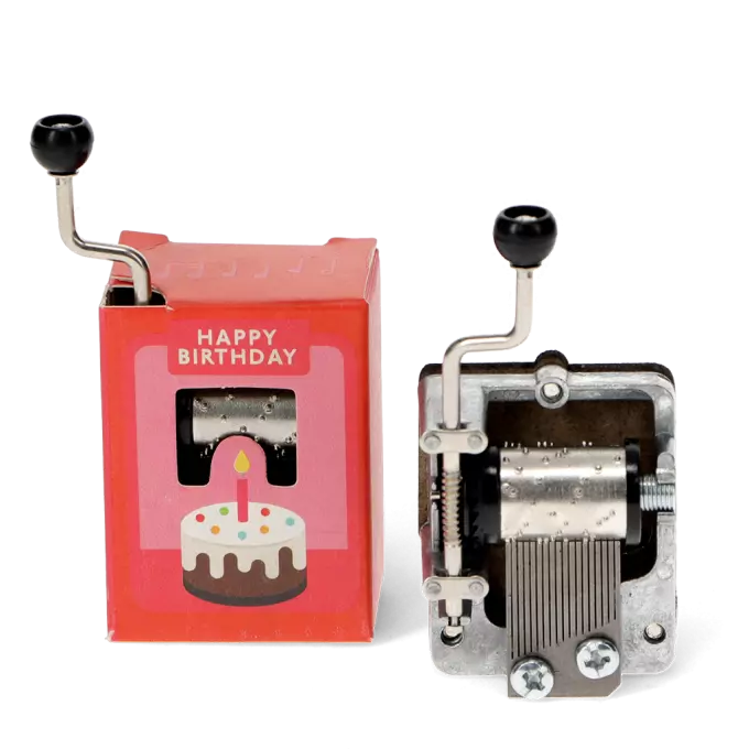Hand-crank music box (Assorted) - Happy Birthday