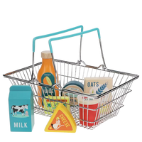 Wooden Shopping Playset with Basket