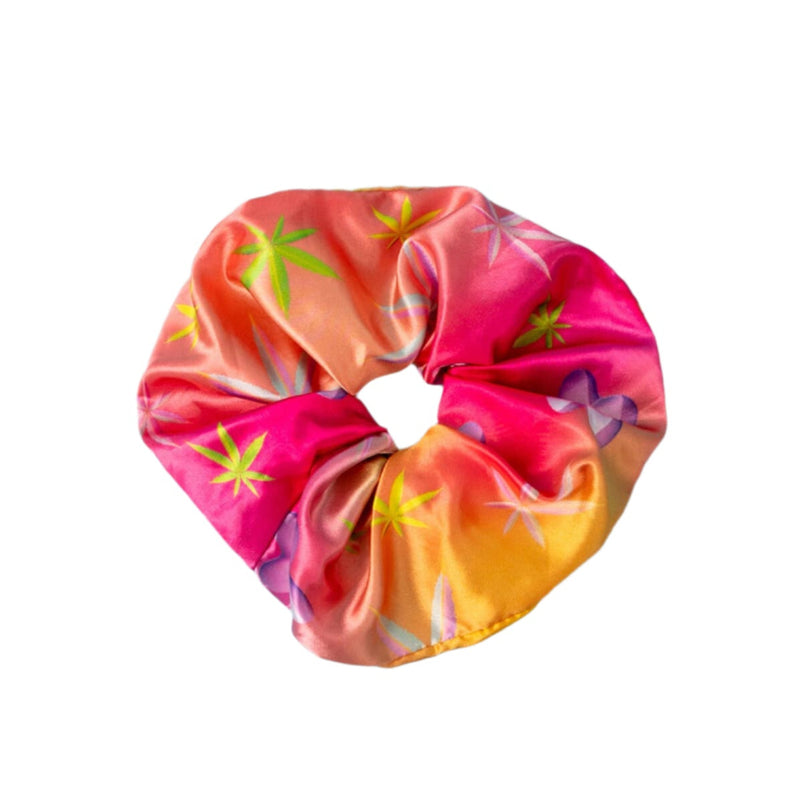 Silk Weed Scrunchie - Hot
