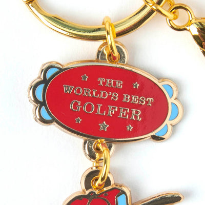 Peanuts World's Best Golfer Keyring