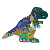 Floss and Rock - UK - Dino 40pc "Dinosaur" Shaped Jigsaw with Shaped Box