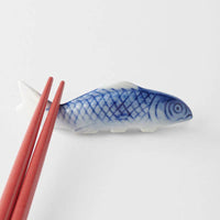 Blue & White Fish Chopstick Rest