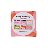 Habit Tracker Stamp Washi Tape