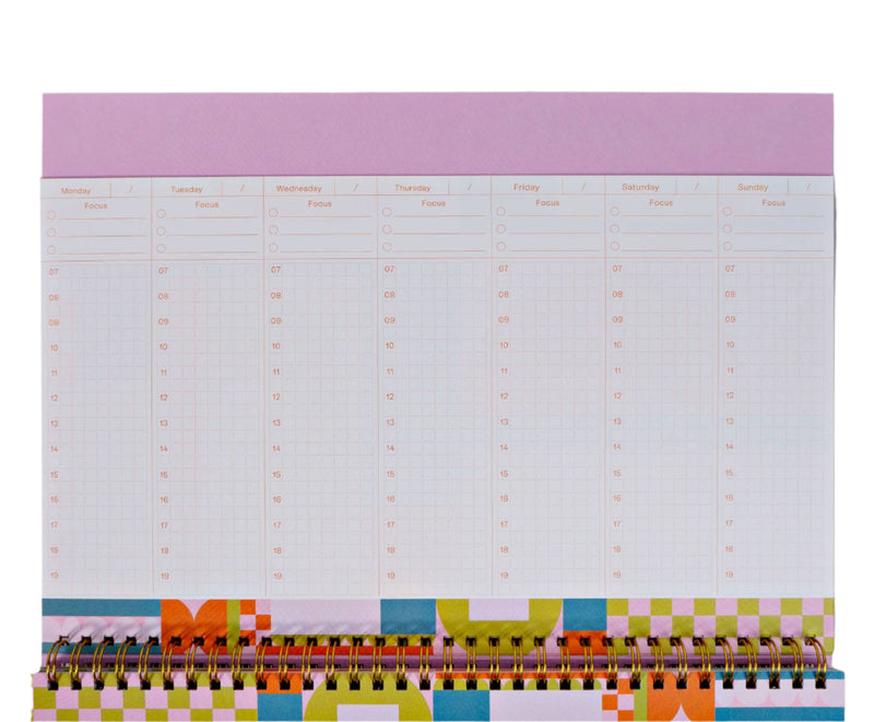 Ginger Weekly Organiser Book