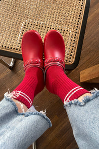Boyfriend Socks - Cardinal