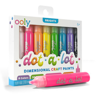 Dot-A-Lot - Dimensional Craft Paint - Bright (Set of 8)